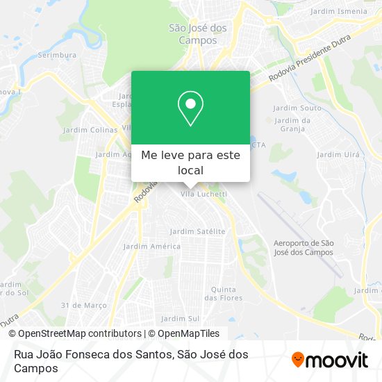 Rua João Fonseca dos Santos mapa