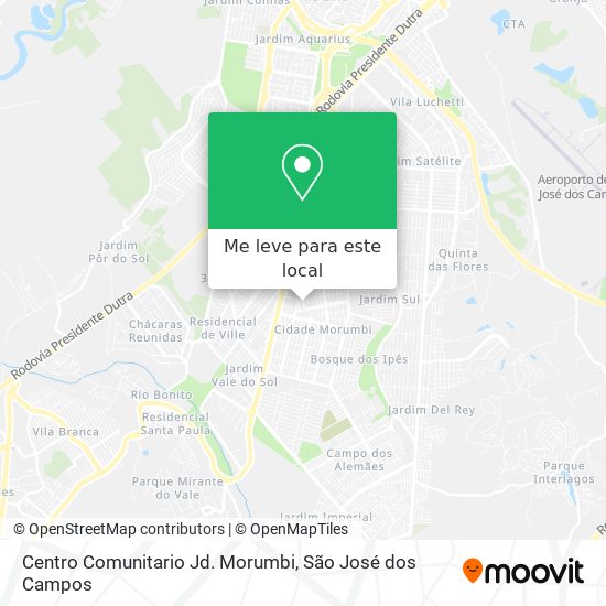 Centro Comunitario Jd. Morumbi mapa