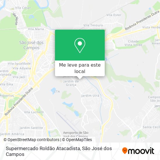 Supermercado Roldão Atacadista mapa