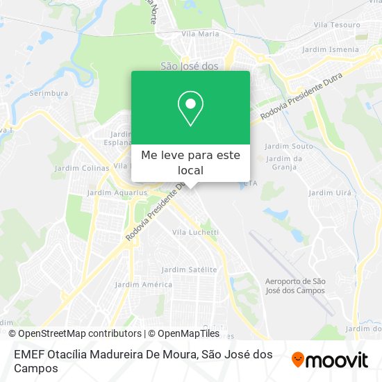 EMEF Otacília Madureira De Moura mapa