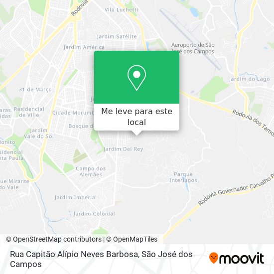 Rua Capitão Alípio Neves Barbosa mapa