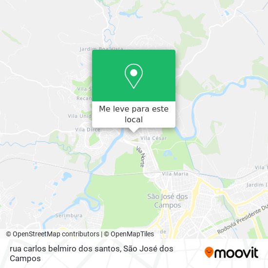 rua carlos belmiro dos santos mapa