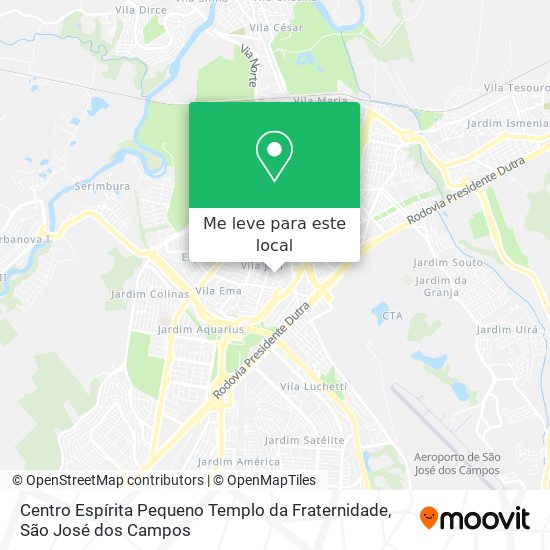 Centro Espírita Pequeno Templo da Fraternidade mapa