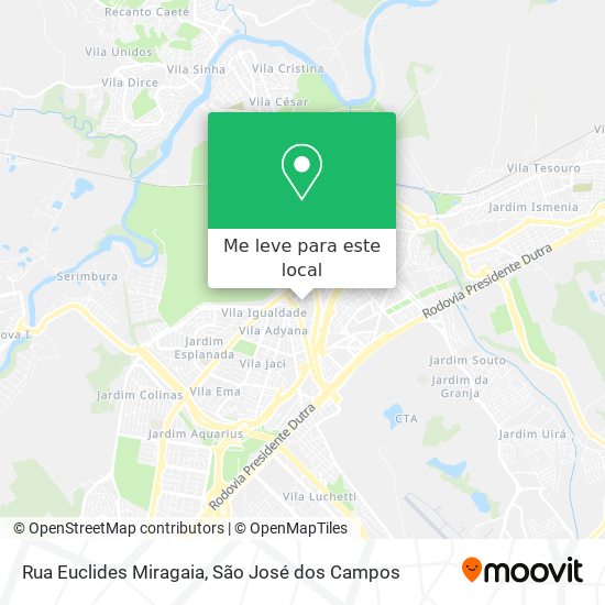 Rua Euclides Miragaia mapa