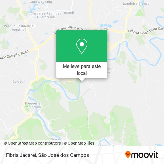 Fibria Jacareí mapa