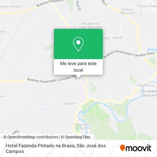 Hotel Fazenda Pintado na Brasa mapa