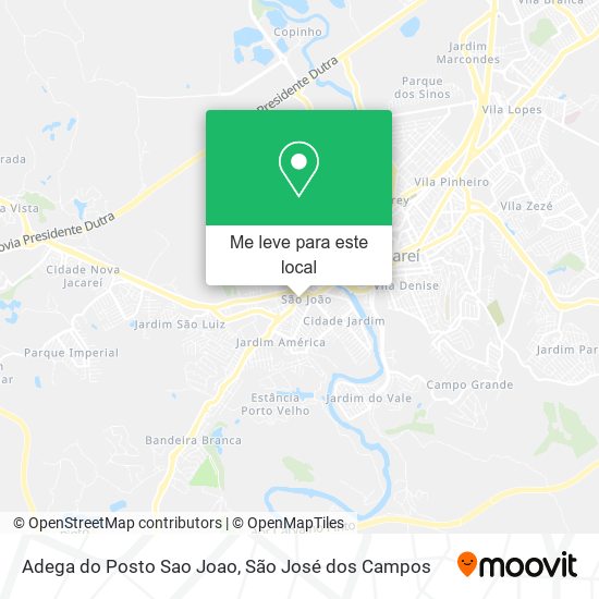 Adega do Posto Sao Joao mapa