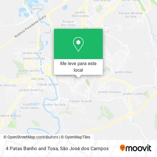 4 Patas Banho and Tosa mapa