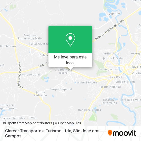 Clarear Transporte e Turismo Ltda mapa