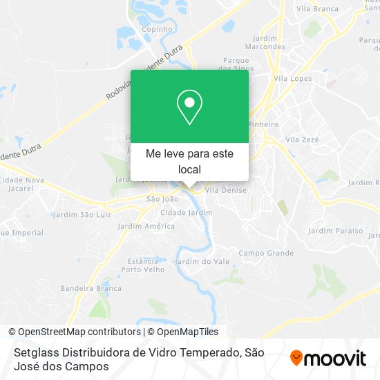 Setglass Distribuidora de Vidro Temperado mapa