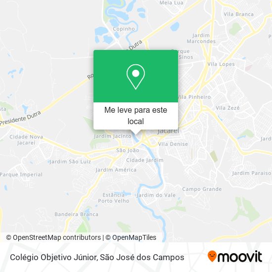 Colégio Objetivo Júnior mapa