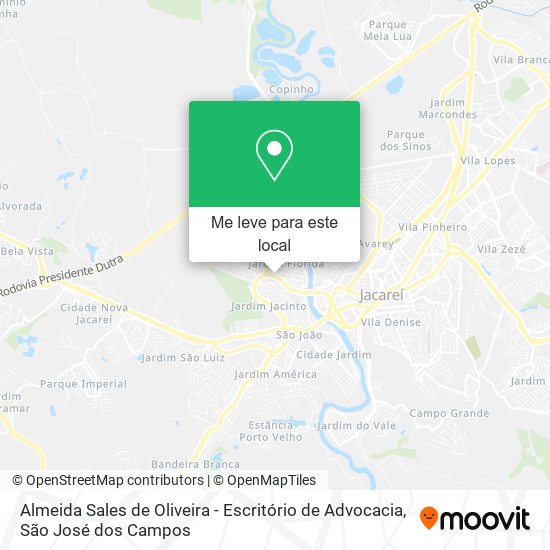 Almeida Sales de Oliveira - Escritório de Advocacia mapa