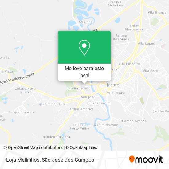 Loja Mellinhos mapa