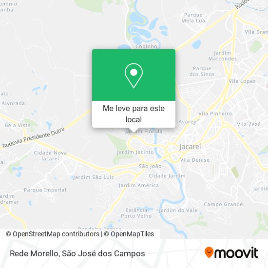 Rede Morello mapa