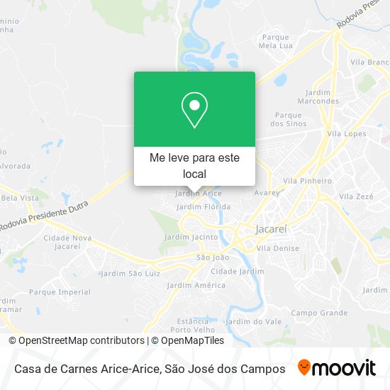 Casa de Carnes Arice-Arice mapa