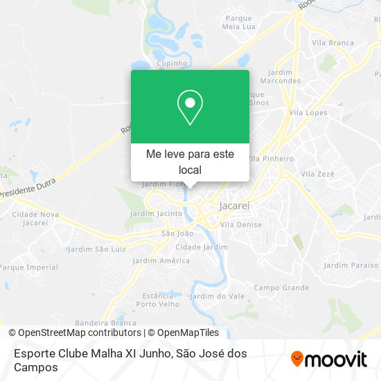 Esporte Clube Malha XI Junho mapa