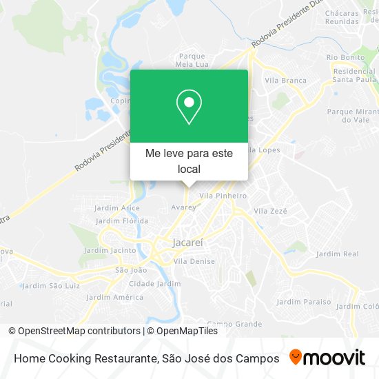 Home Cooking Restaurante mapa