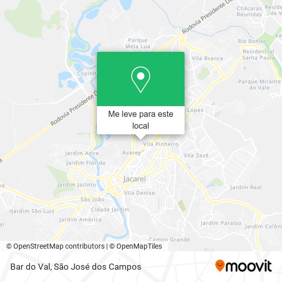 Bar do Val mapa