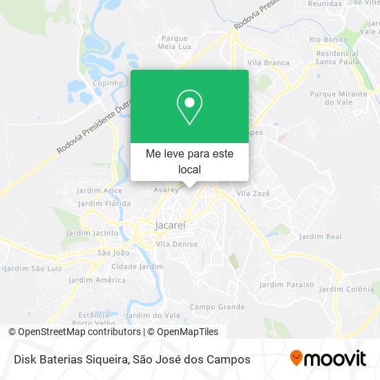 Disk Baterias Siqueira mapa