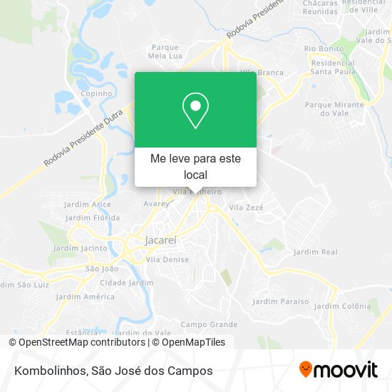 Kombolinhos mapa