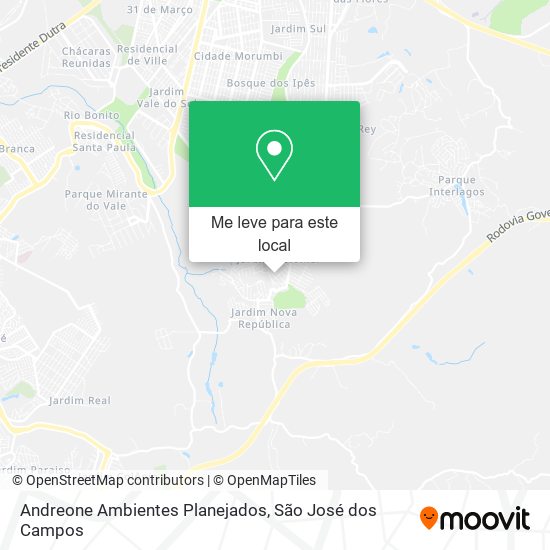 Andreone Ambientes Planejados mapa