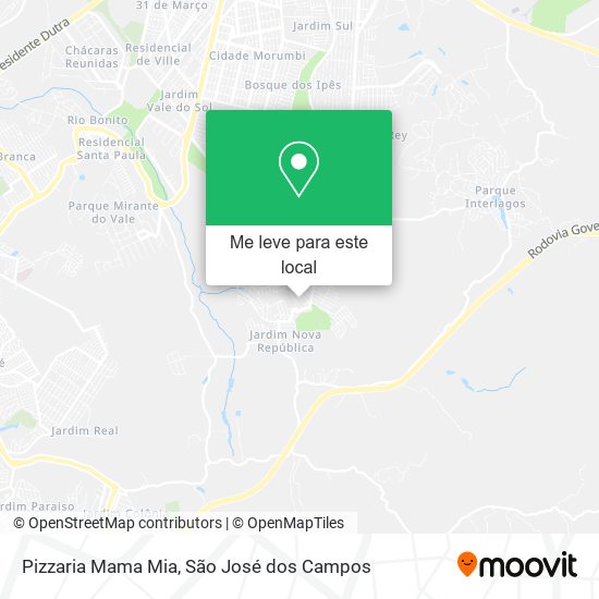 Pizzaria Mama Mia mapa