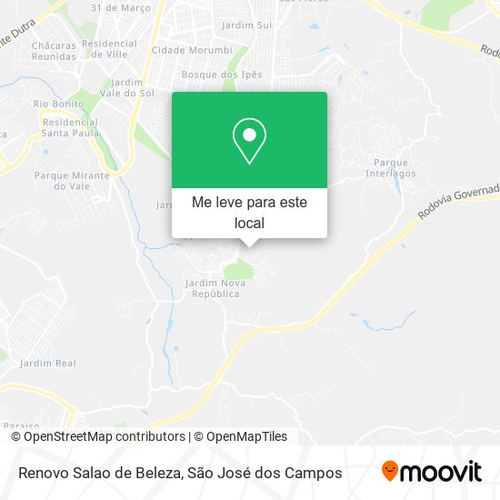 Renovo Salao de Beleza mapa