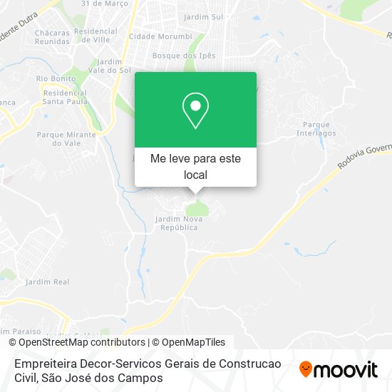 Empreiteira Decor-Servicos Gerais de Construcao Civil mapa