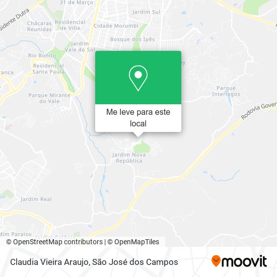 Claudia Vieira Araujo mapa