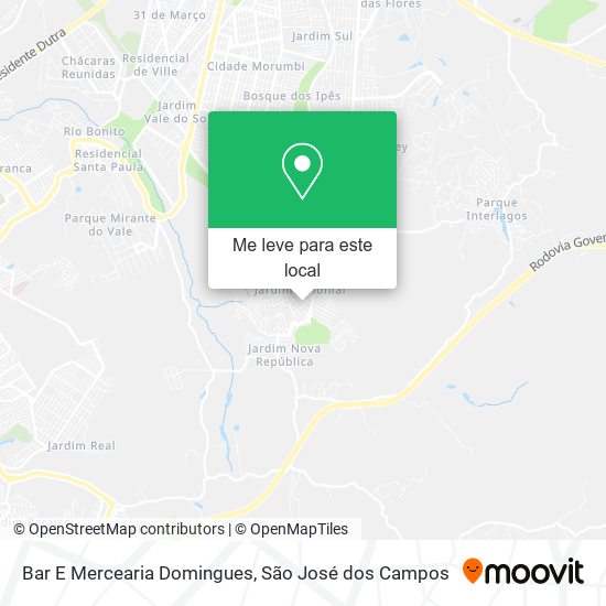 Bar E Mercearia Domingues mapa