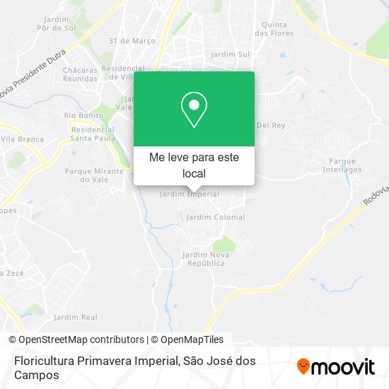 Floricultura Primavera Imperial mapa