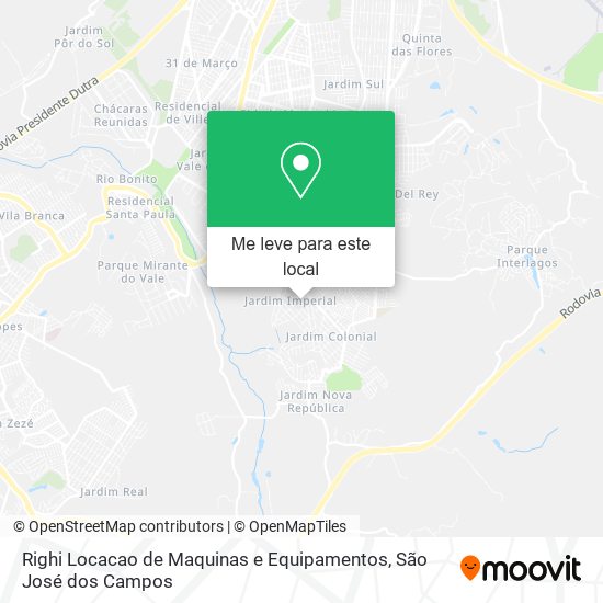 Righi Locacao de Maquinas e Equipamentos mapa