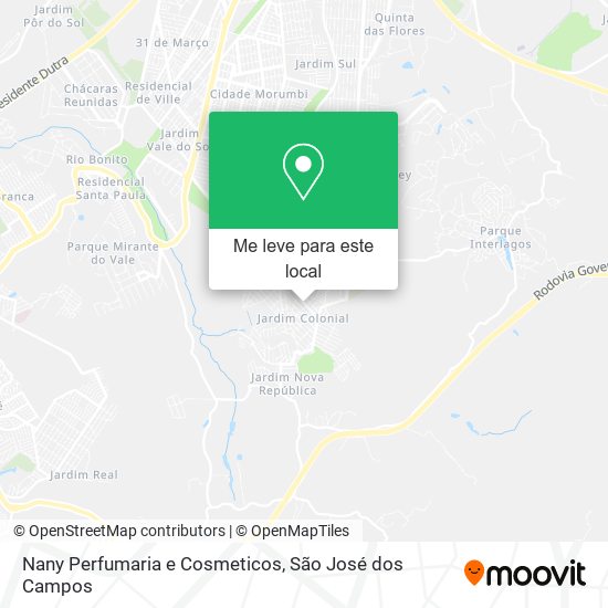 Nany Perfumaria e Cosmeticos mapa