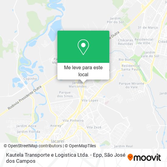 Kautela Transporte e Logistica Ltda. - Epp mapa