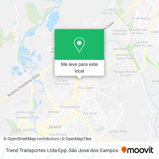 Trend Transportes Ltda Epp mapa