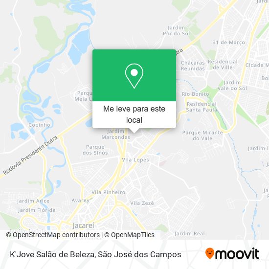 K'Jove Salão de Beleza mapa