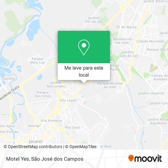 Motel Yes mapa