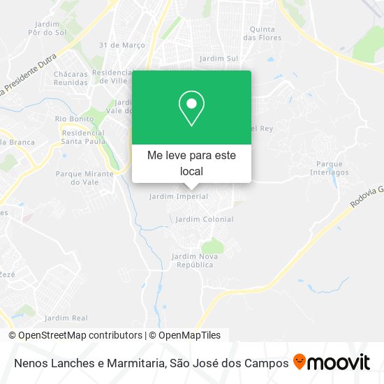 Nenos Lanches e Marmitaria mapa