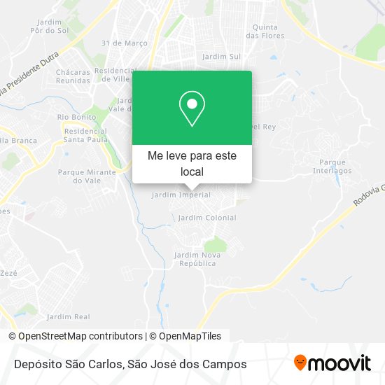 Depósito São Carlos mapa
