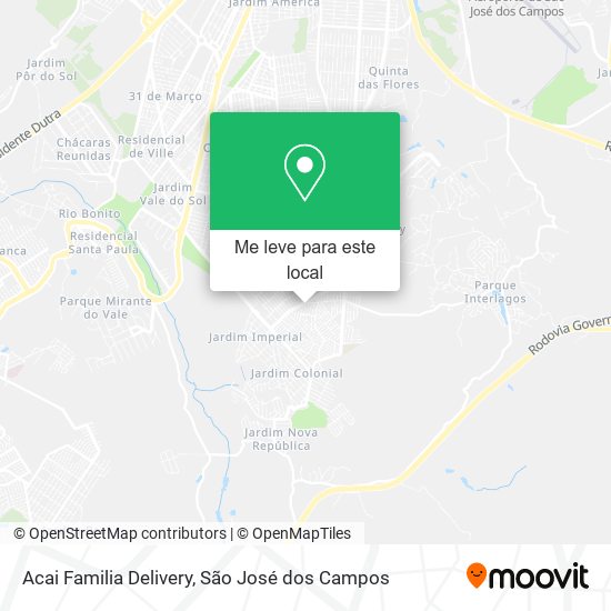 Acai Familia Delivery mapa