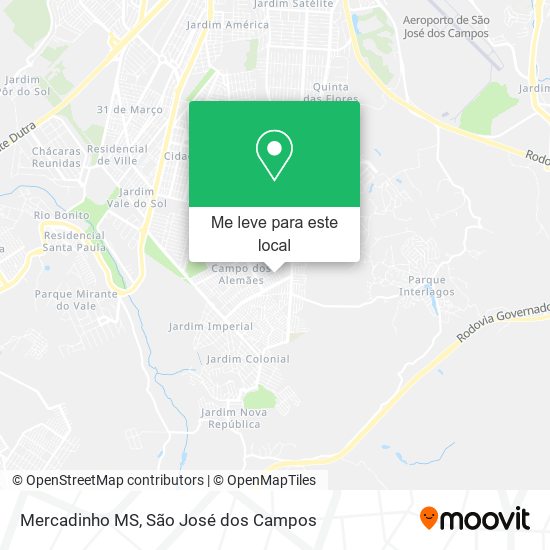 Mercadinho MS mapa