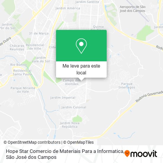 Hope Star Comercio de Materiais Para a Informatica mapa