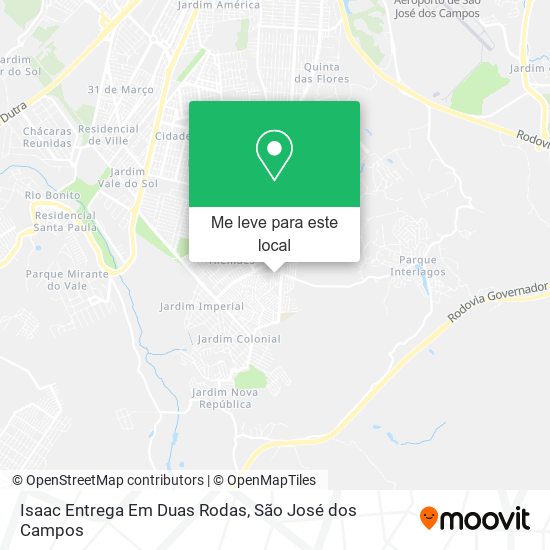 Isaac Entrega Em Duas Rodas mapa