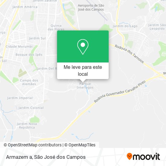 Armazem a mapa