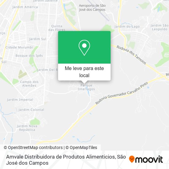 Amvale Distribuidora de Produtos Alimenticios mapa