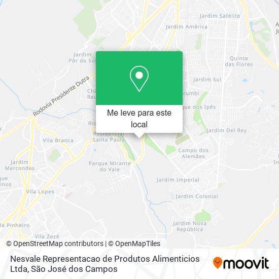 Nesvale Representacao de Produtos Alimenticios Ltda mapa