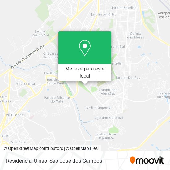 Residencial União mapa