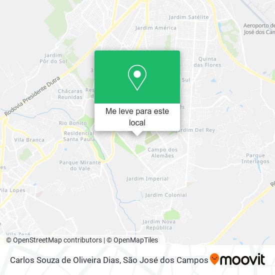 Carlos Souza de Oliveira Dias mapa