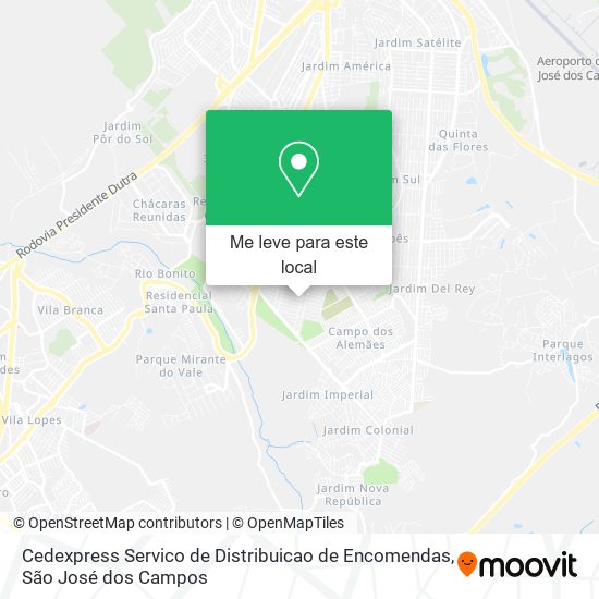 Cedexpress Servico de Distribuicao de Encomendas mapa