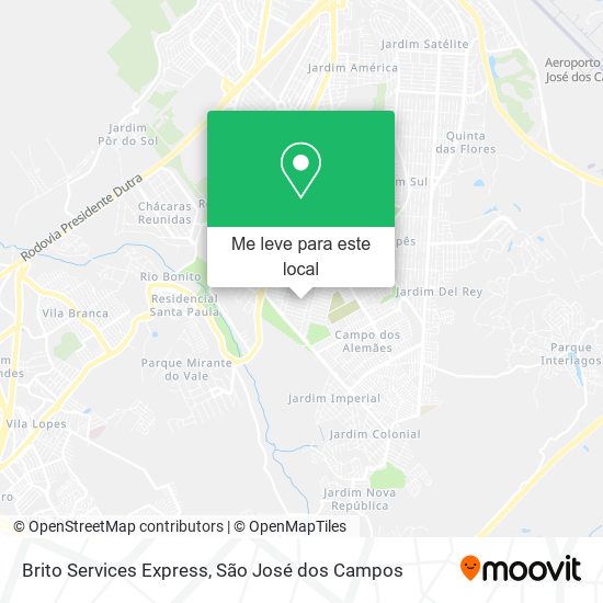 Brito Services Express mapa